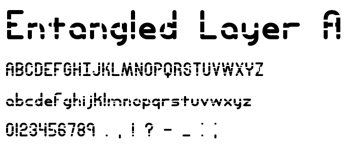 Entangled Layer A -BRK- font