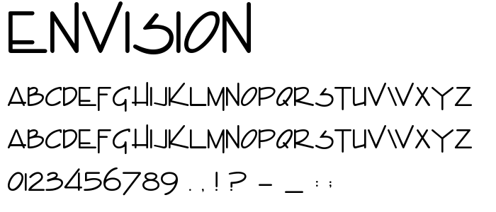 Envision font