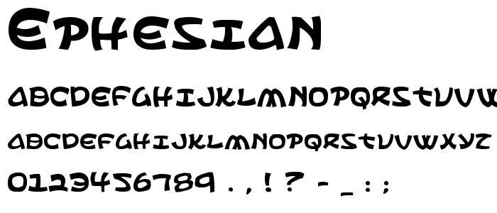 Ephesian font