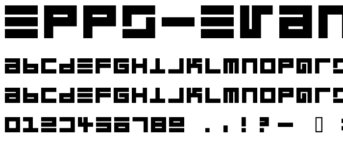 Epps Evans Black font