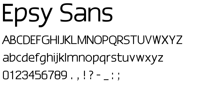 Epsy Sans font