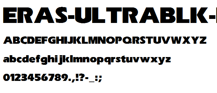 Eras-UltraBlk-Heavy font