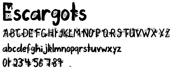 Escargots font