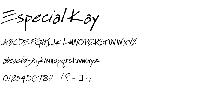 Especial Kay font