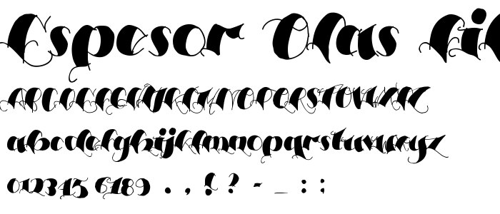 Espesor Olas Filled font