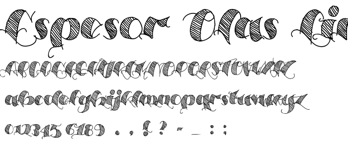 Espesor Olas Lines font