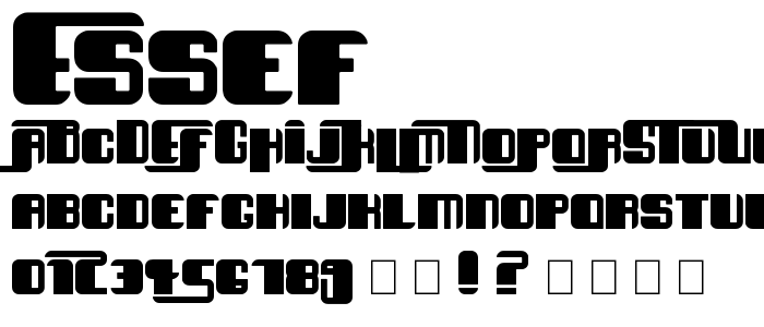 EsseF font