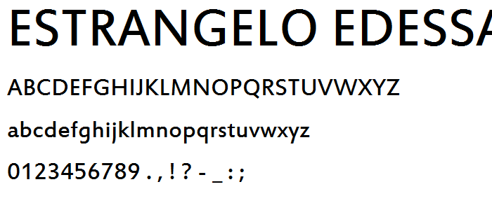 Estrangelo Edessa font