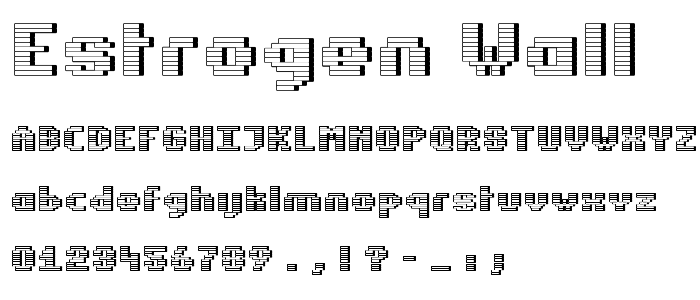 Estrogen-Wall font