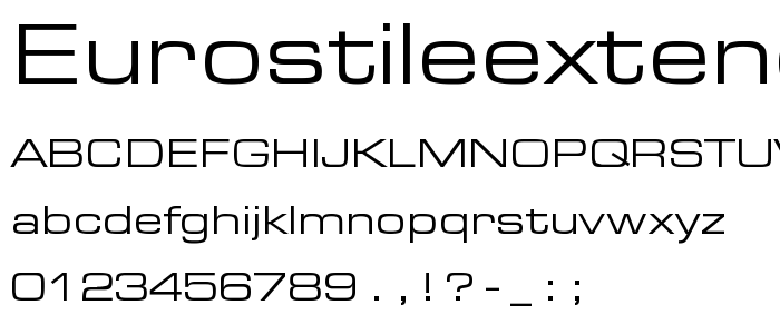 EurostileExtended-Roman-DTC font