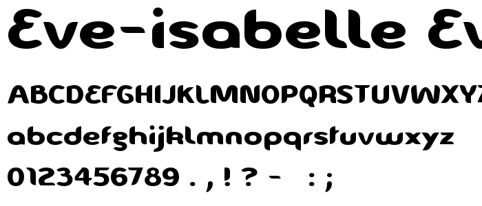 Eve-Isabelle Eve-Isabelle font