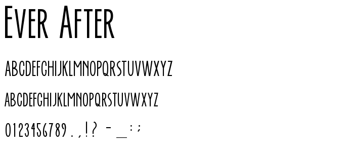 Ever After font