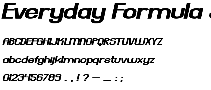 Everyday Formula Sway font