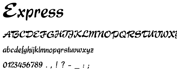 Express font