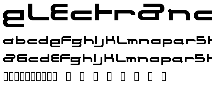 electrance font