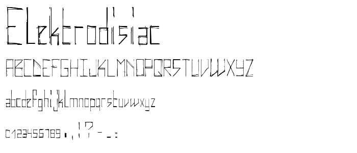 elektrodisiac font