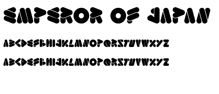 emperor of japan font