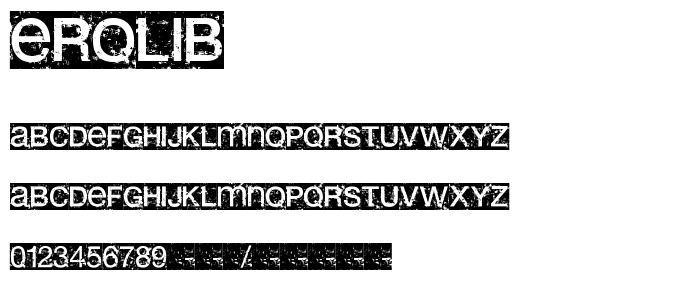 erolib font