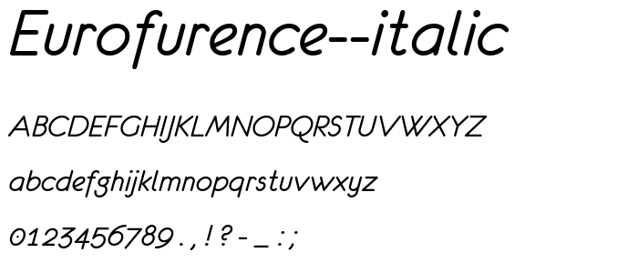 eurofurence italic font