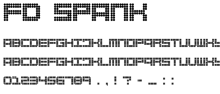 FD Spank  font