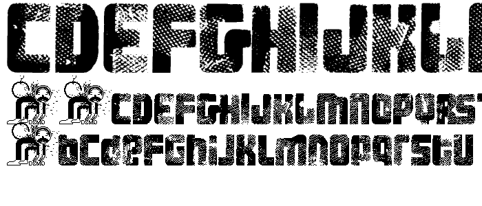 FT 3 the hard way Overrun font