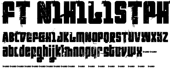 FT NihilistPhilosophy Demoversion font