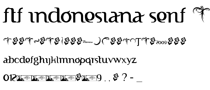 FTF Indonesiana Serif font