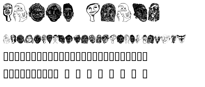 Faces Plain font