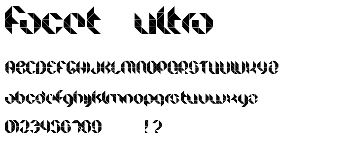 Facet Ultra font