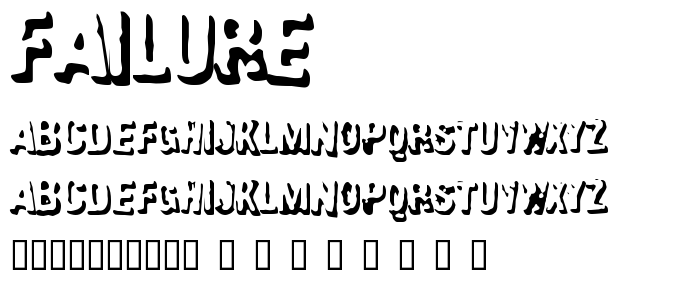 Failure font