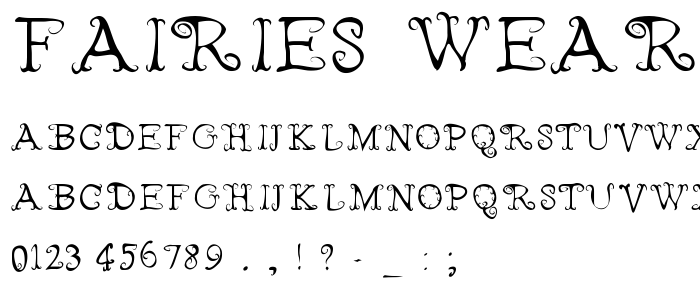 Fairies Wear Boots font