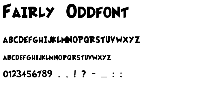 Fairly OddFont font