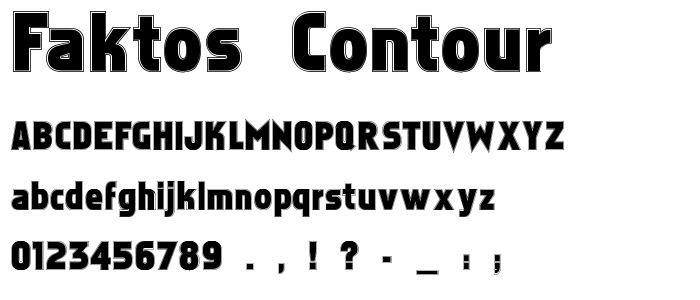 Faktos Contour font