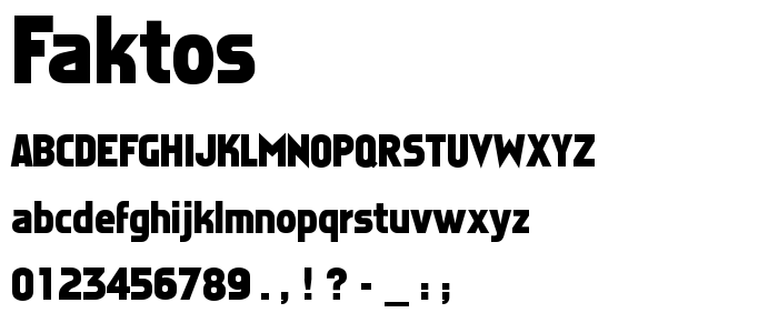 Faktos font