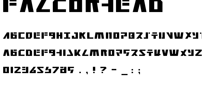 Falconhead font