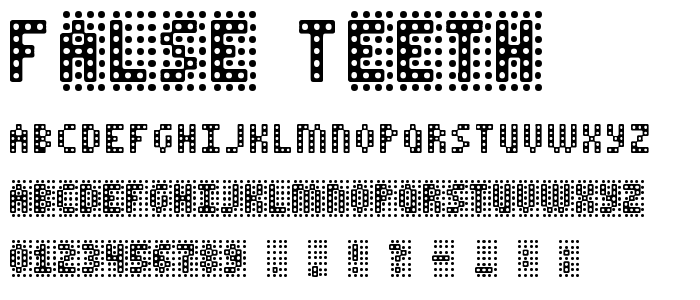 False Teeth font