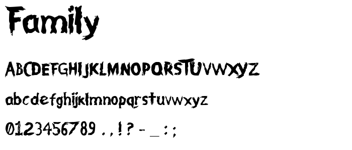 Family font