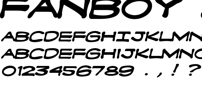 Fanboy Hardcore Bold font