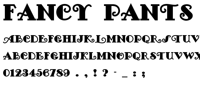 Fancy Pants NF font