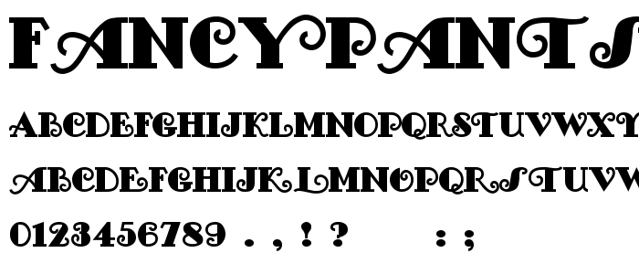 FancyPants font