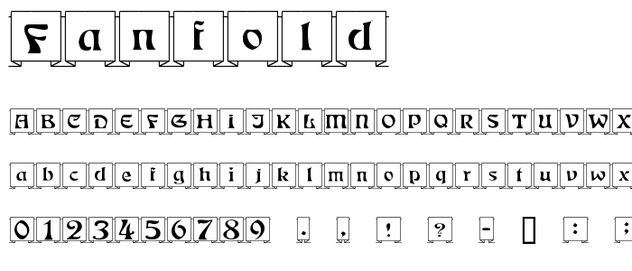 Fanfold font