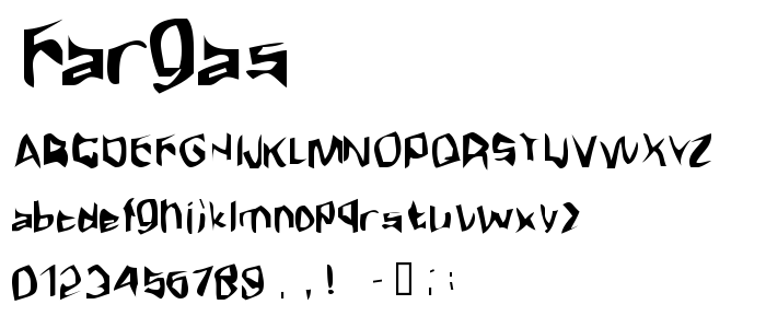 Fargas font