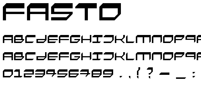 Fasto font