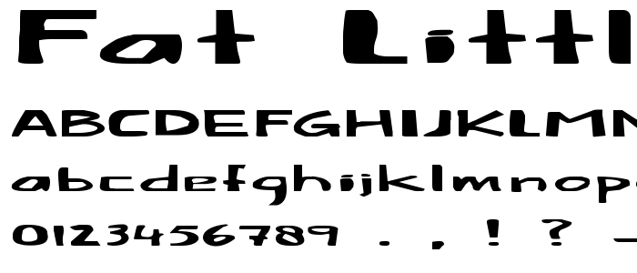 Fat Little Piggy font