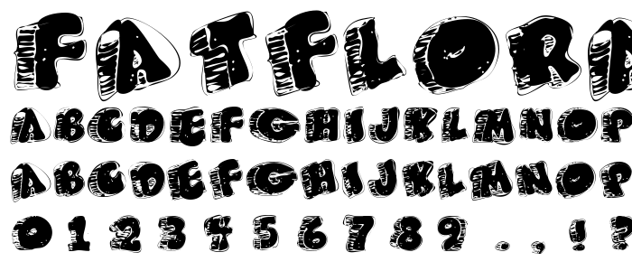 FatFloralphabetXperimental font