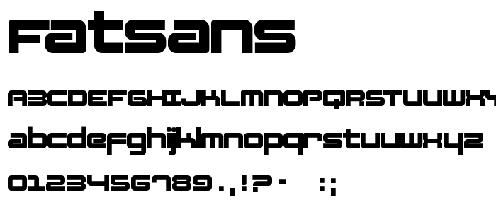 Fatsans font