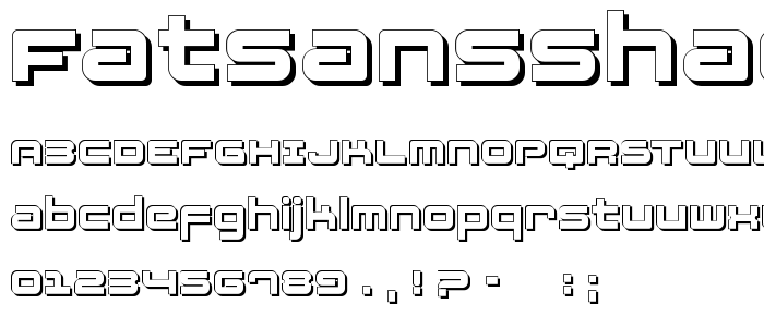 FatsansShadow font