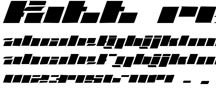 Fatt Regular font