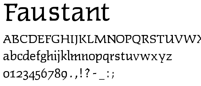 Faustant font