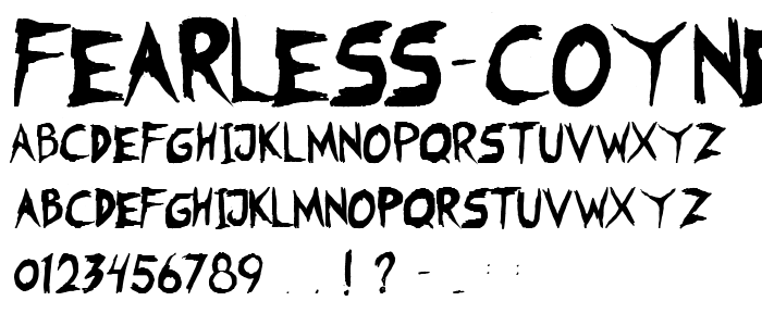 Fearless Coyne Shadow font